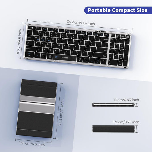 Folding Keyboard with Number Pad