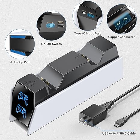 Station d'accueil de remplacement pour la station de charge DualSense