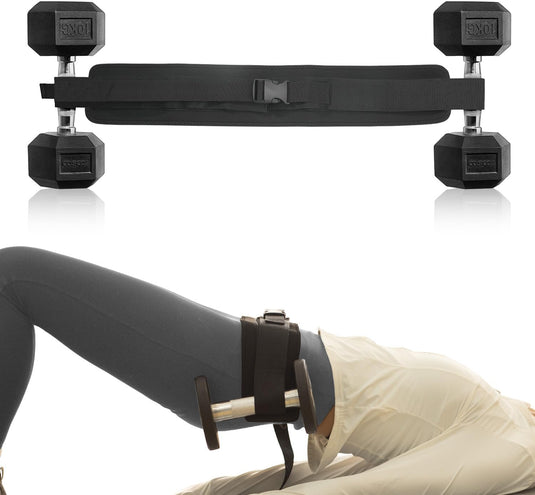 Hip Thrust Belt - Easy to Use With Dumbbells