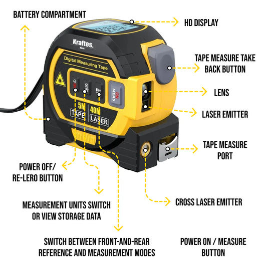 3in1 Laser Ruler 60m