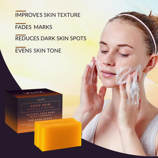 Kojic Acid Vitamin C and Retinol Soap